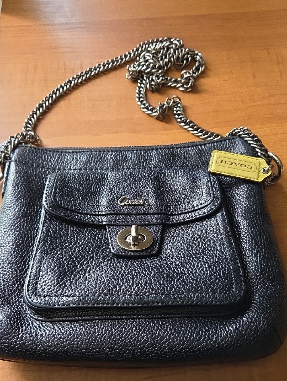 Coach Vintage Pebbled Leather Swingpack with Turnlock
